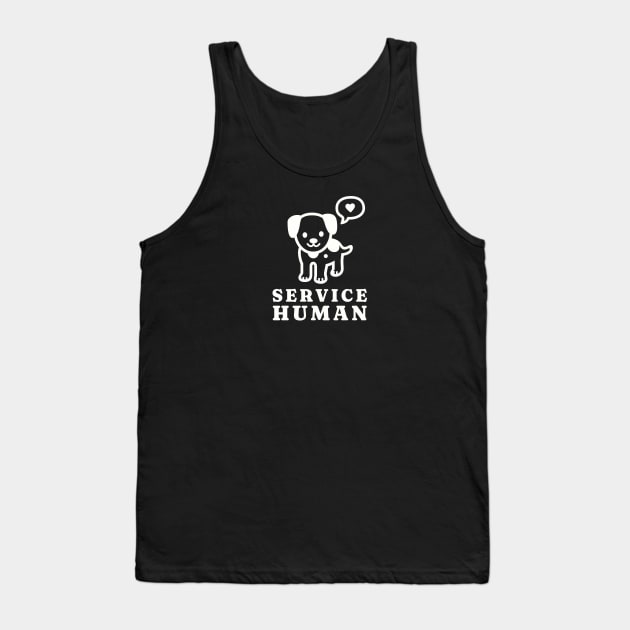 Service Human Kawaii Dog Tank Top by little osaka shop